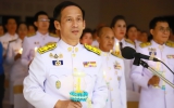 ร่วมพิธีถวายเครื่องราชสักการะและวางพานพุ่ม และพิธีจุดเทียนถวายพระพรชัยมงคลสมเด็จพระนางเจ้าสิริกิติ์ พระบรมราชินีนาถ พระบรมราชชนนีพันปีหลวง